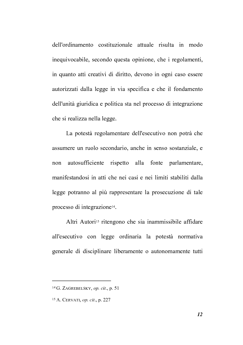 Anteprima della tesi: Il potere regolamentare delle autorità indipendenti, Pagina 12