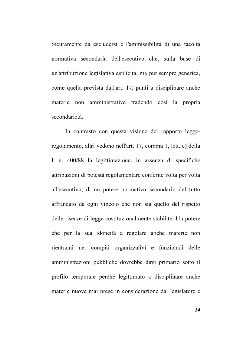 Anteprima della tesi: Il potere regolamentare delle autorità indipendenti, Pagina 14