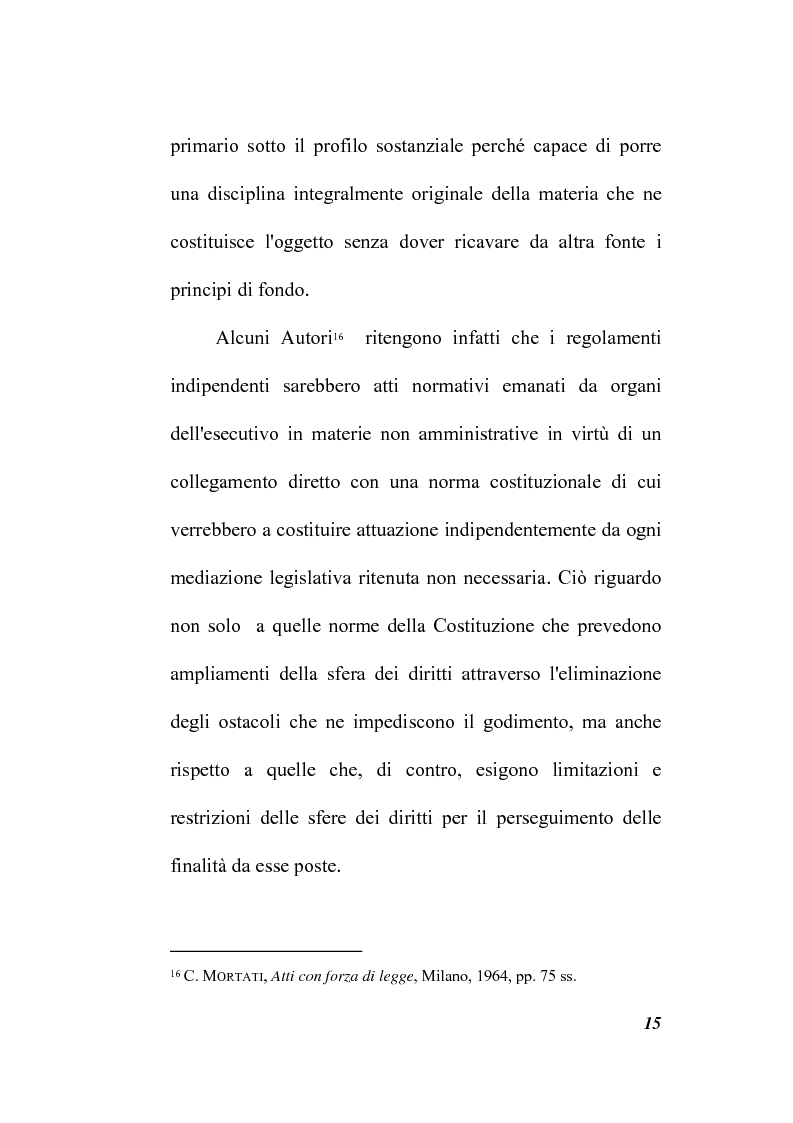 Anteprima della tesi: Il potere regolamentare delle autorità indipendenti, Pagina 15