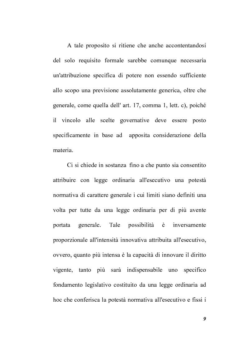 Anteprima della tesi: Il potere regolamentare delle autorità indipendenti, Pagina 9