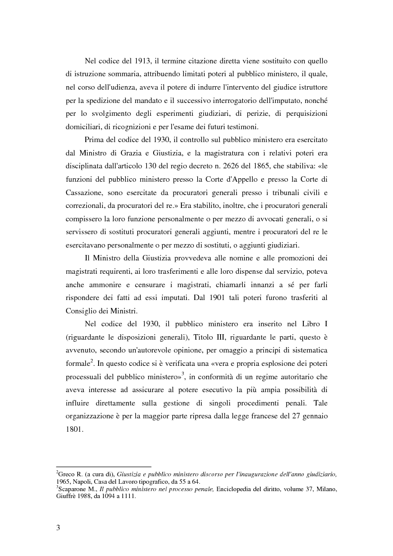 Anteprima della tesi: La posizione del pubblico ministero nell'ordinamento giuridico italiano. Profili costituzionali, Pagina 2