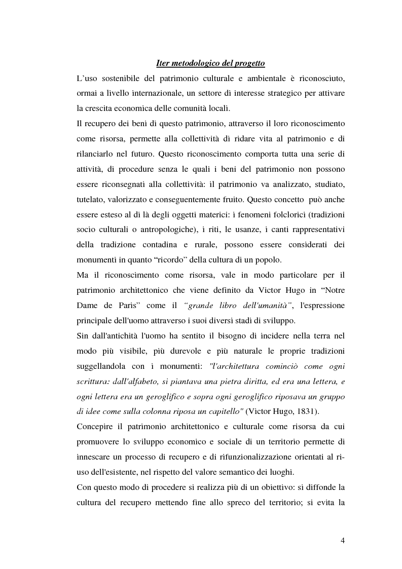 Anteprima della tesi: Progetto di valorizzazione di un centro storico: il caso Pentidattilo, Pagina 2