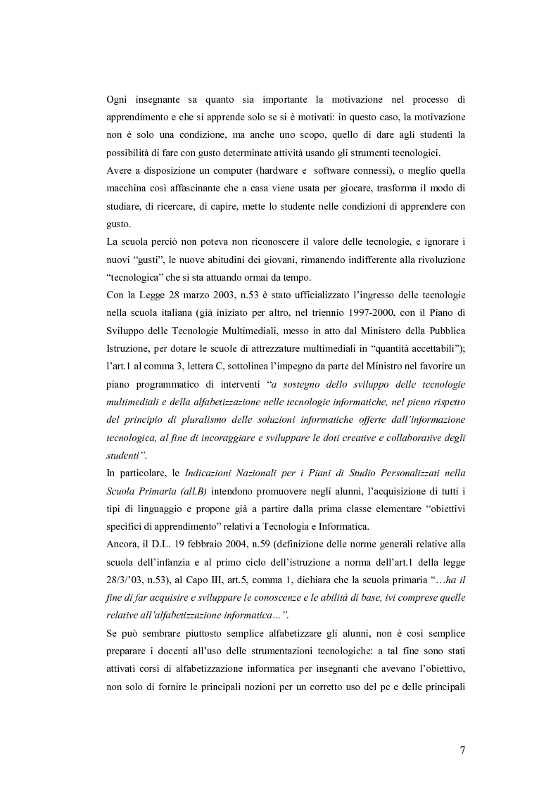 Anteprima della tesi: La videoscrittura: riflessione sulla lingua e produzione del testo., Pagina 3