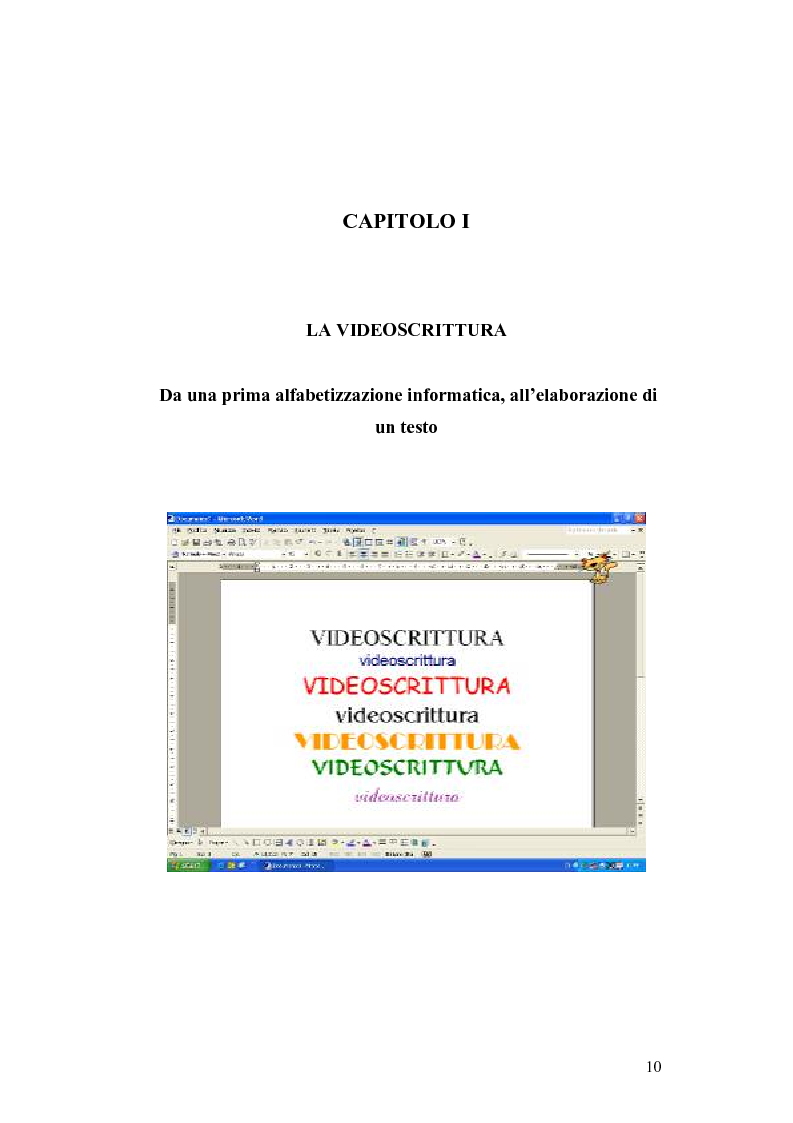 Anteprima della tesi: La videoscrittura: riflessione sulla lingua e produzione del testo., Pagina 6