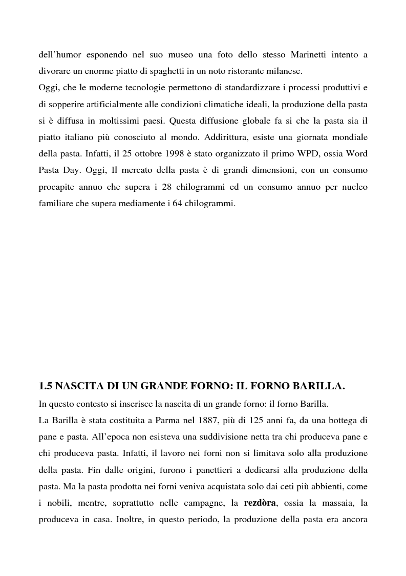 Anteprima della tesi: Cosa bolle in pentola? Il caso Barilla: 125 anni di comunicazione sempre al dente., Pagina 10