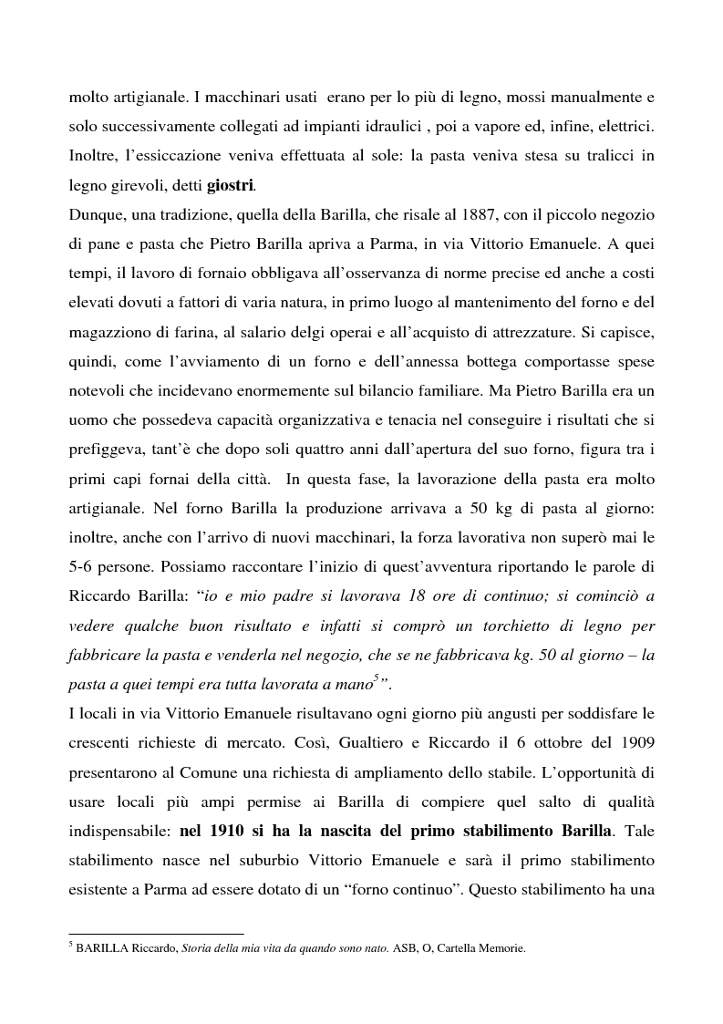 Anteprima della tesi: Cosa bolle in pentola? Il caso Barilla: 125 anni di comunicazione sempre al dente., Pagina 11