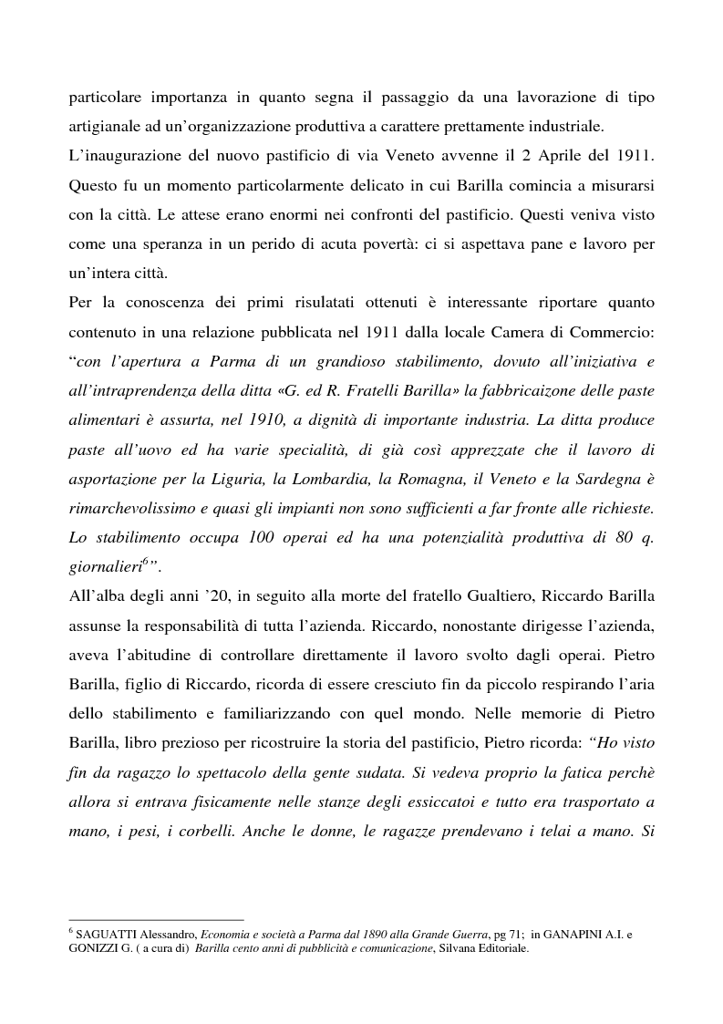 Anteprima della tesi: Cosa bolle in pentola? Il caso Barilla: 125 anni di comunicazione sempre al dente., Pagina 12