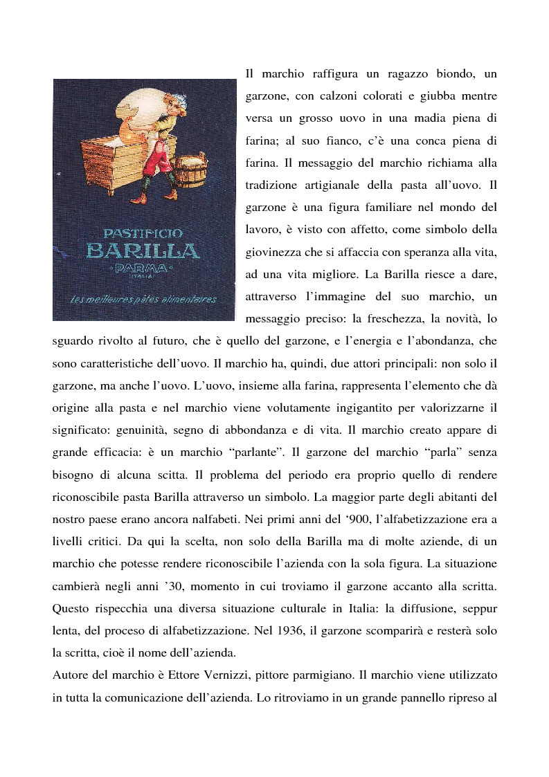 Anteprima della tesi: Cosa bolle in pentola? Il caso Barilla: 125 anni di comunicazione sempre al dente., Pagina 14