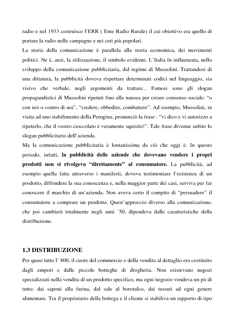 Anteprima della tesi: Cosa bolle in pentola? Il caso Barilla: 125 anni di comunicazione sempre al dente., Pagina 5