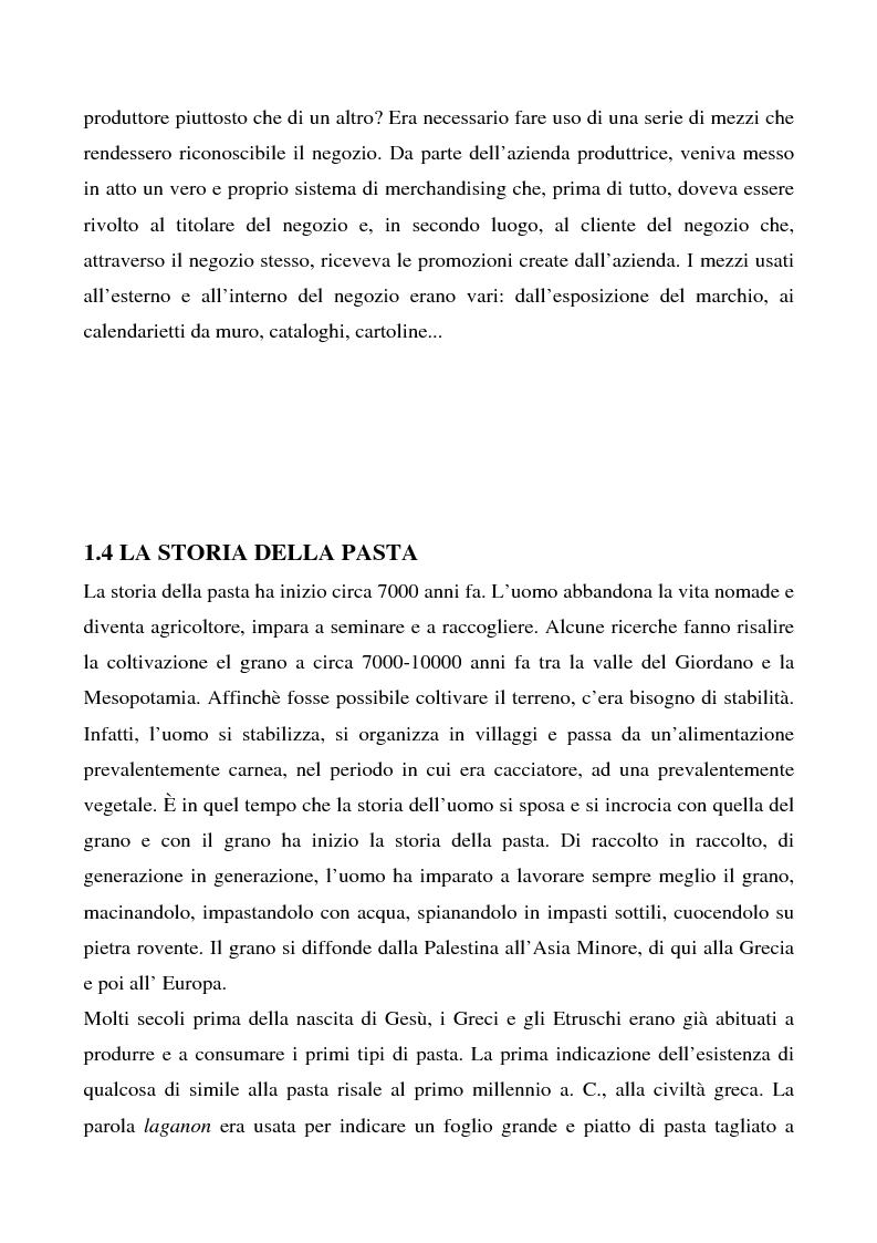 Anteprima della tesi: Cosa bolle in pentola? Il caso Barilla: 125 anni di comunicazione sempre al dente., Pagina 7
