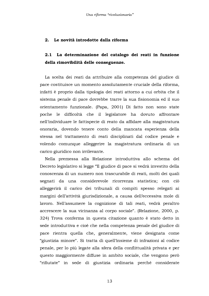 Anteprima della tesi: Le funzioni penali del Giudice di Pace. Un'indagine esplorativa nel distretto di Oristano, Pagina 13
