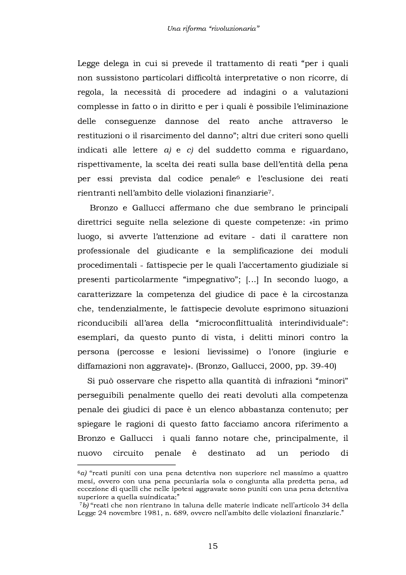 Anteprima della tesi: Le funzioni penali del Giudice di Pace. Un'indagine esplorativa nel distretto di Oristano, Pagina 15