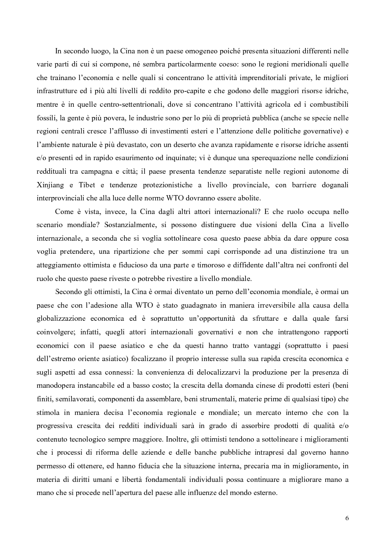 Anteprima della tesi: La Cina tra globalizzazione e democratizzazione, Pagina 4