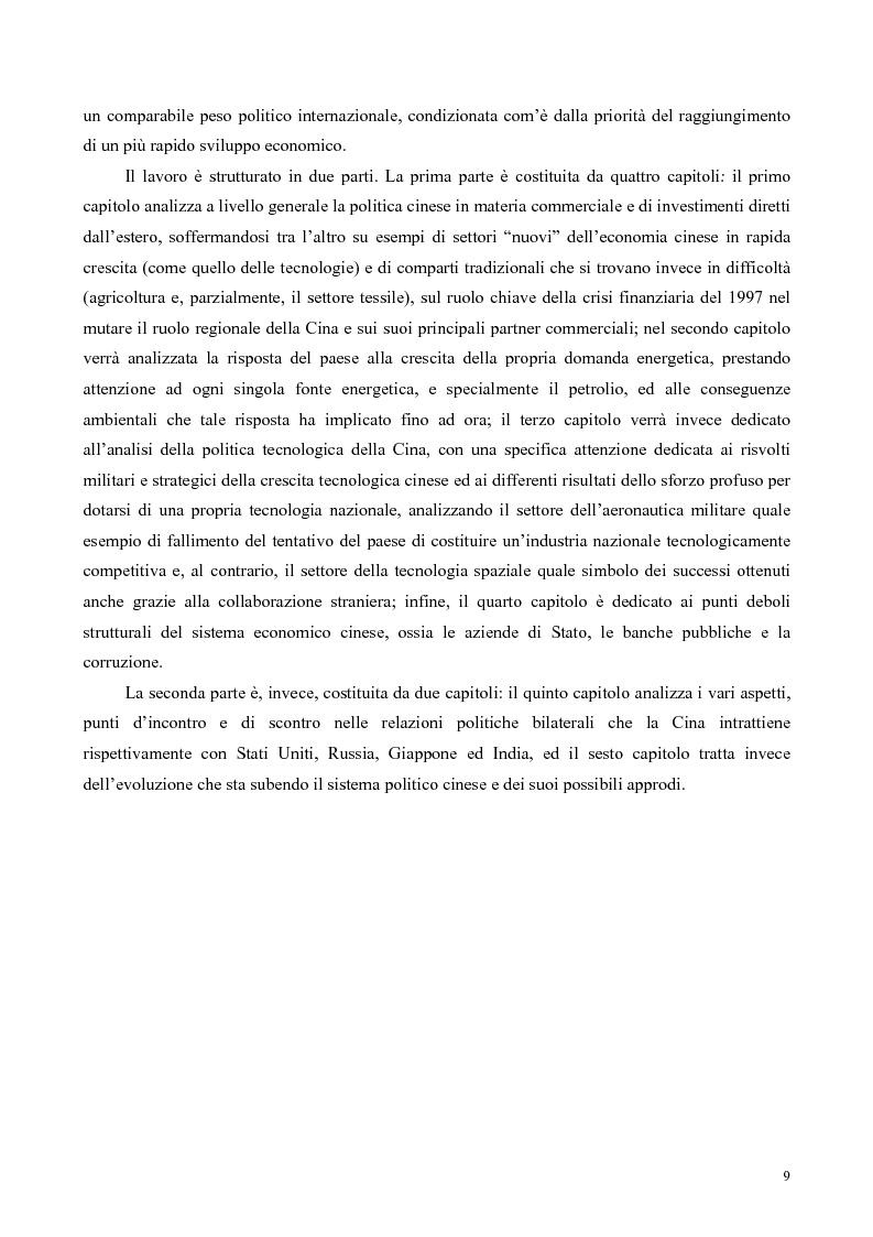 Anteprima della tesi: La Cina tra globalizzazione e democratizzazione, Pagina 7