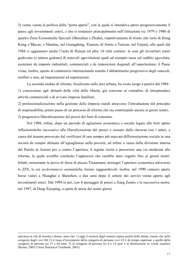 Anteprima della tesi: La Cina tra globalizzazione e democratizzazione, Pagina 9
