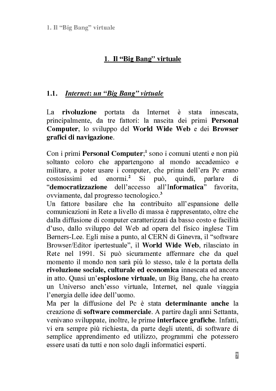 Anteprima della tesi: I Portali Web. Viaggio nella Rete A/R., Pagina 5