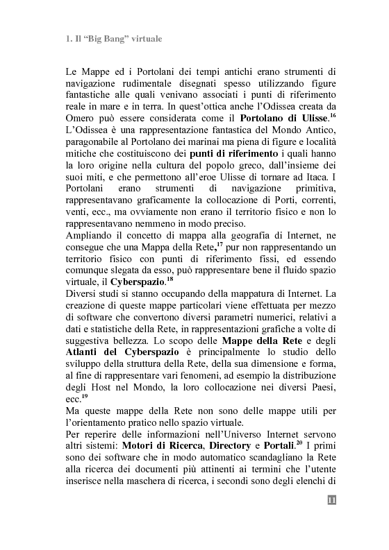 Anteprima della tesi: I Portali Web. Viaggio nella Rete A/R., Pagina 9