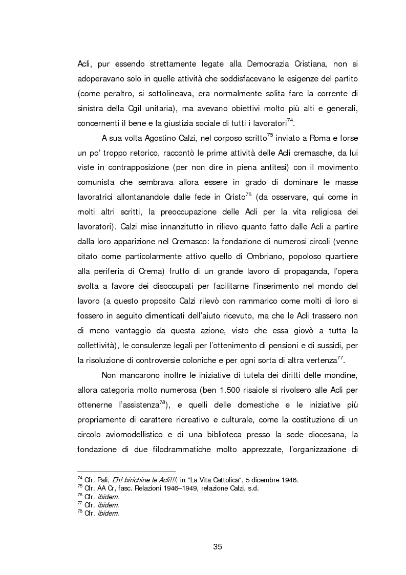 Anteprima della tesi: Le Acli di Cremona e della sua provincia nel secondo dopoguerra, Pagina 14