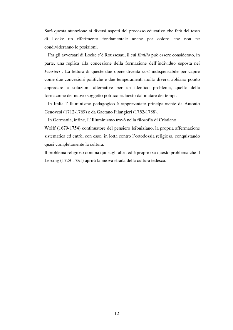 Anteprima della tesi: L'educazione naturale di Rousseau, Pagina 10