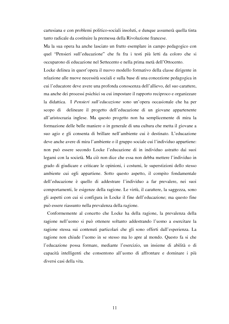 Anteprima della tesi: L'educazione naturale di Rousseau, Pagina 9
