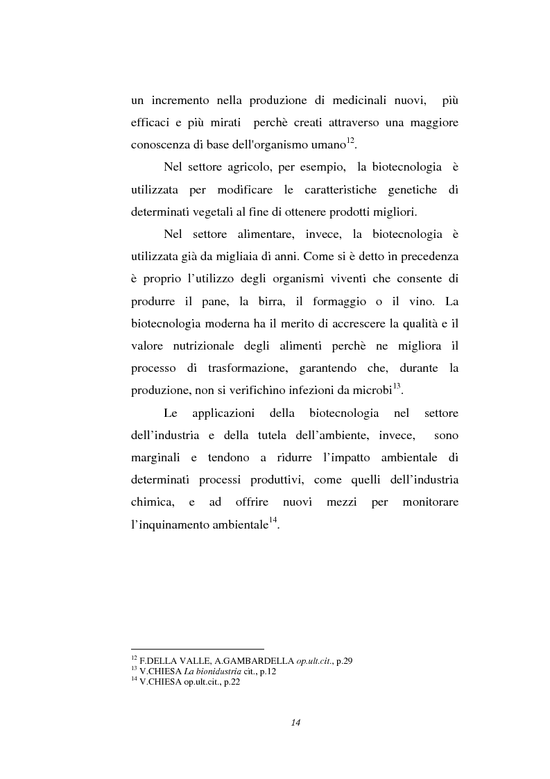 Anteprima della tesi: Le attività di ricerca e sviluppo nel settore delle biotecnologie, Pagina 11