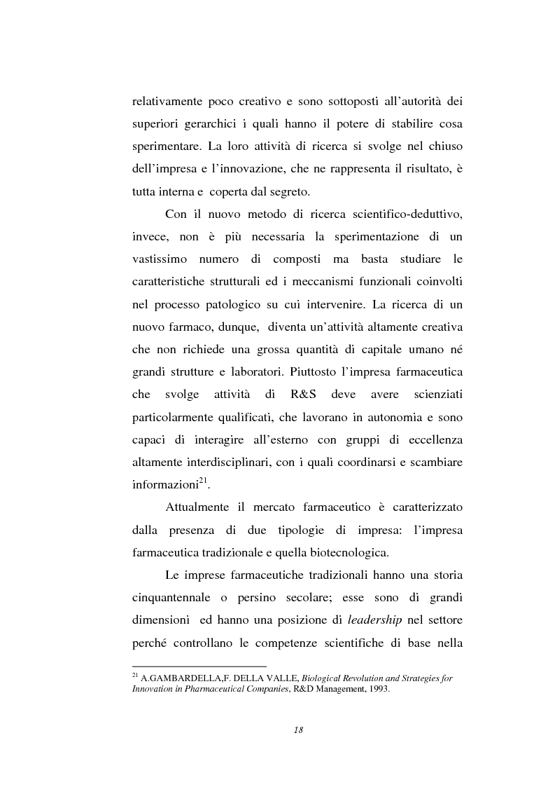 Anteprima della tesi: Le attività di ricerca e sviluppo nel settore delle biotecnologie, Pagina 15