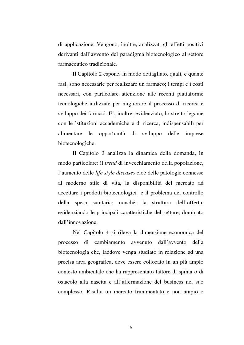 Anteprima della tesi: Le attività di ricerca e sviluppo nel settore delle biotecnologie, Pagina 3