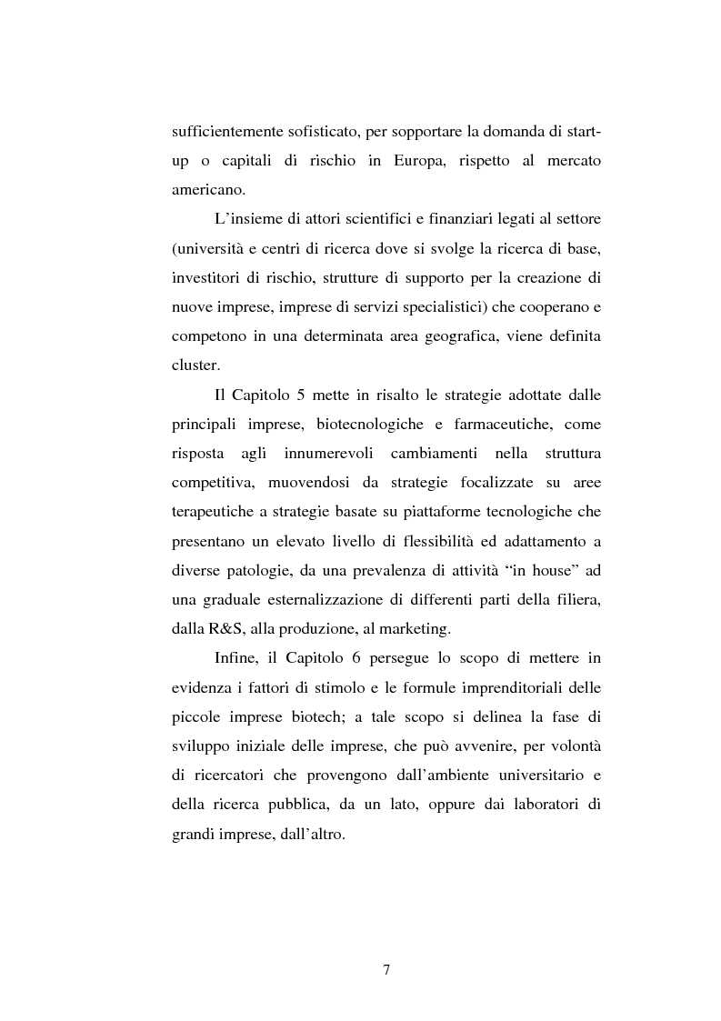 Anteprima della tesi: Le attività di ricerca e sviluppo nel settore delle biotecnologie, Pagina 4