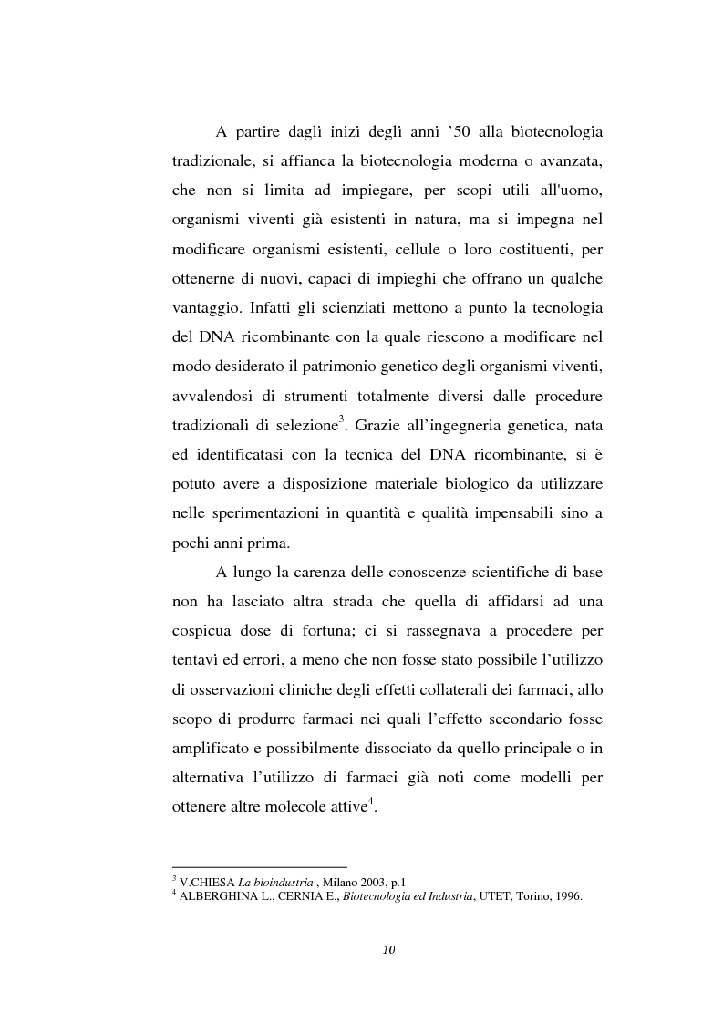 Anteprima della tesi: Le attività di ricerca e sviluppo nel settore delle biotecnologie, Pagina 7