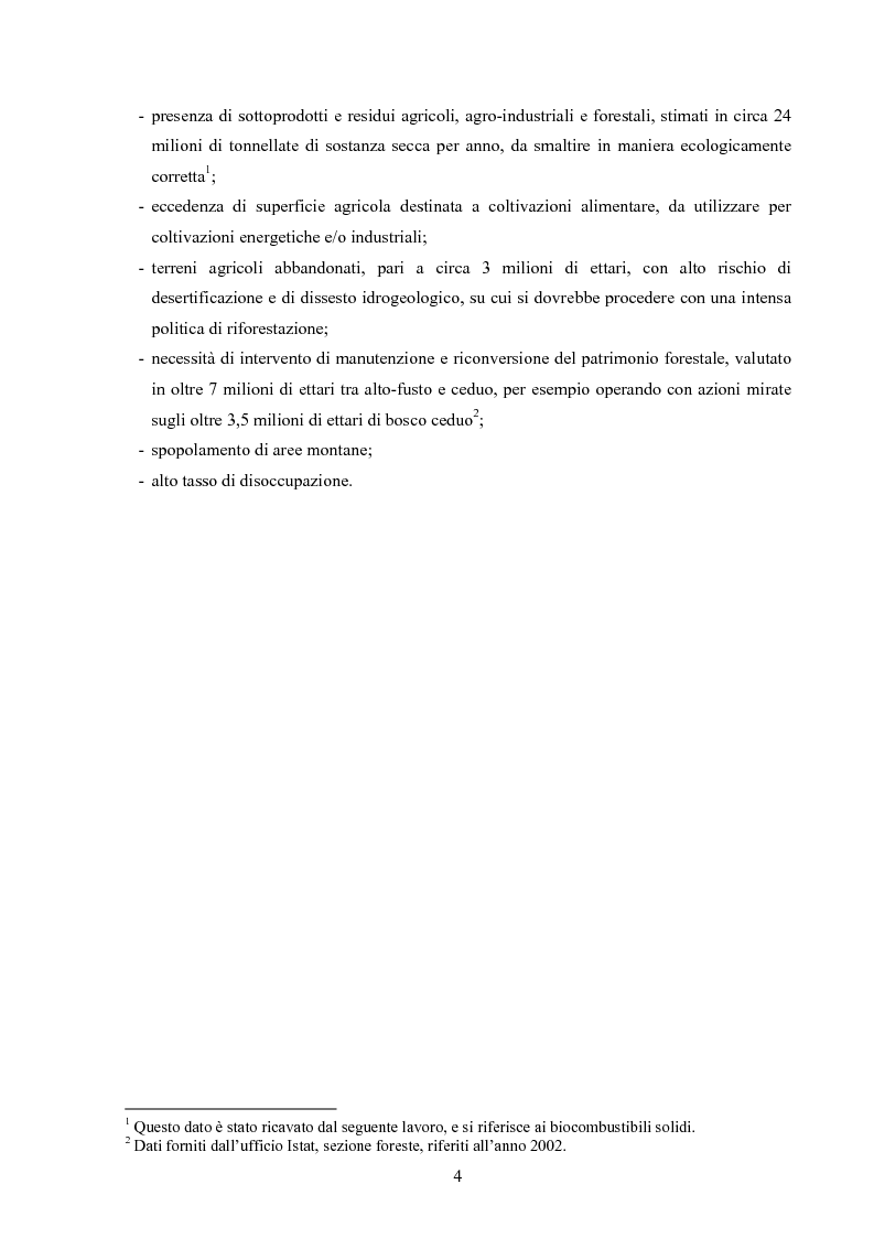 Anteprima della tesi: Potenzialità dei biocombustibili solidi nelle province italiane, Pagina 2