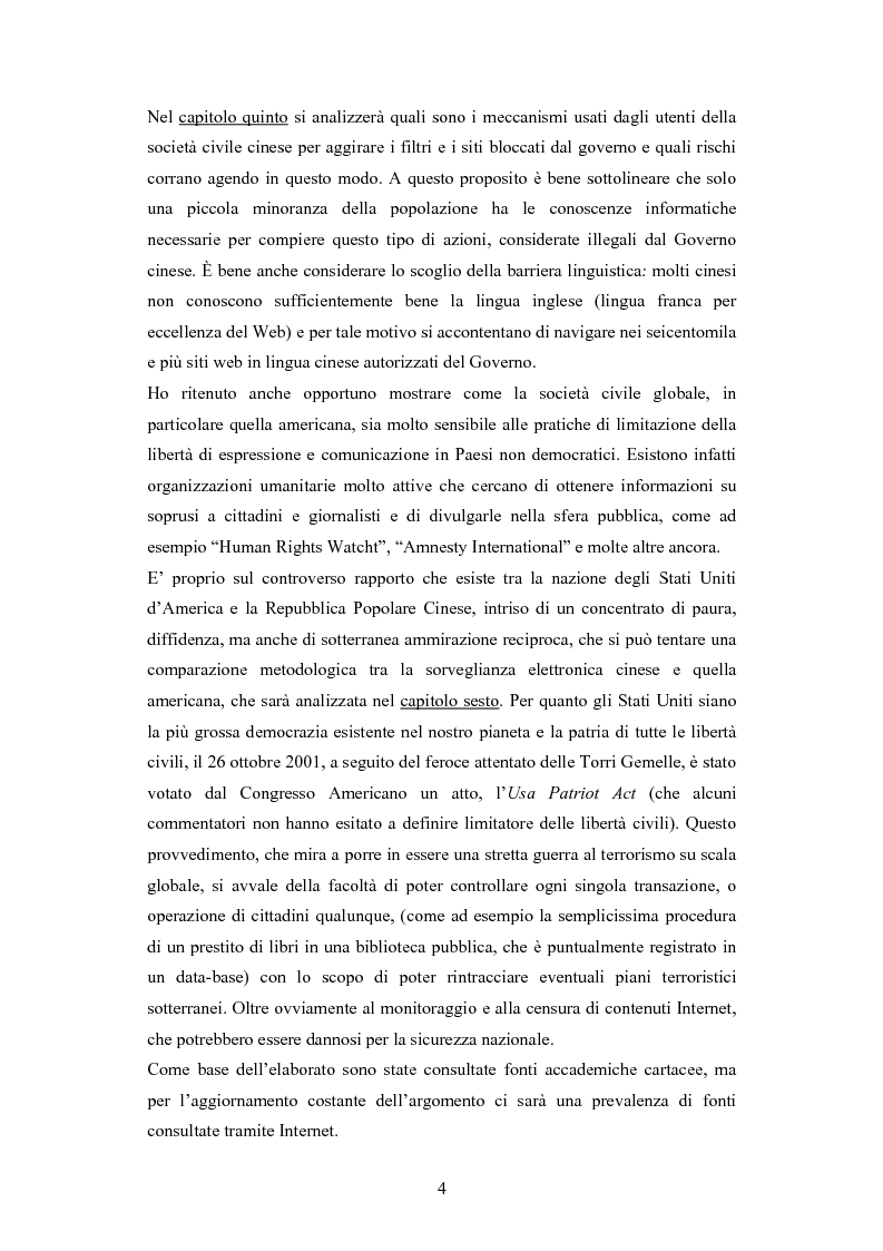 Anteprima della tesi: La diffusione di Internet in Cina: peculiarità e caratteristiche del controllo governativo all'uso di Internet, Pagina 4