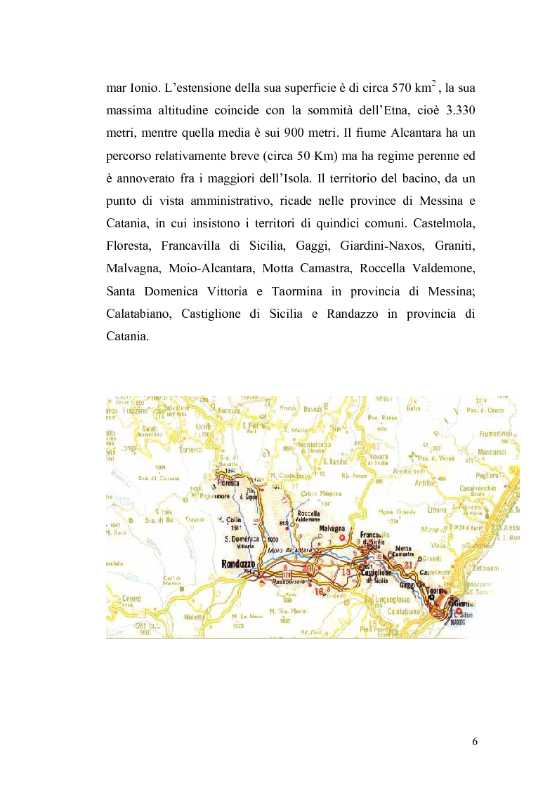 Anteprima della tesi: Aspetti economici e strutturali del Parco Fluviale dell'Alcantara, Pagina 4
