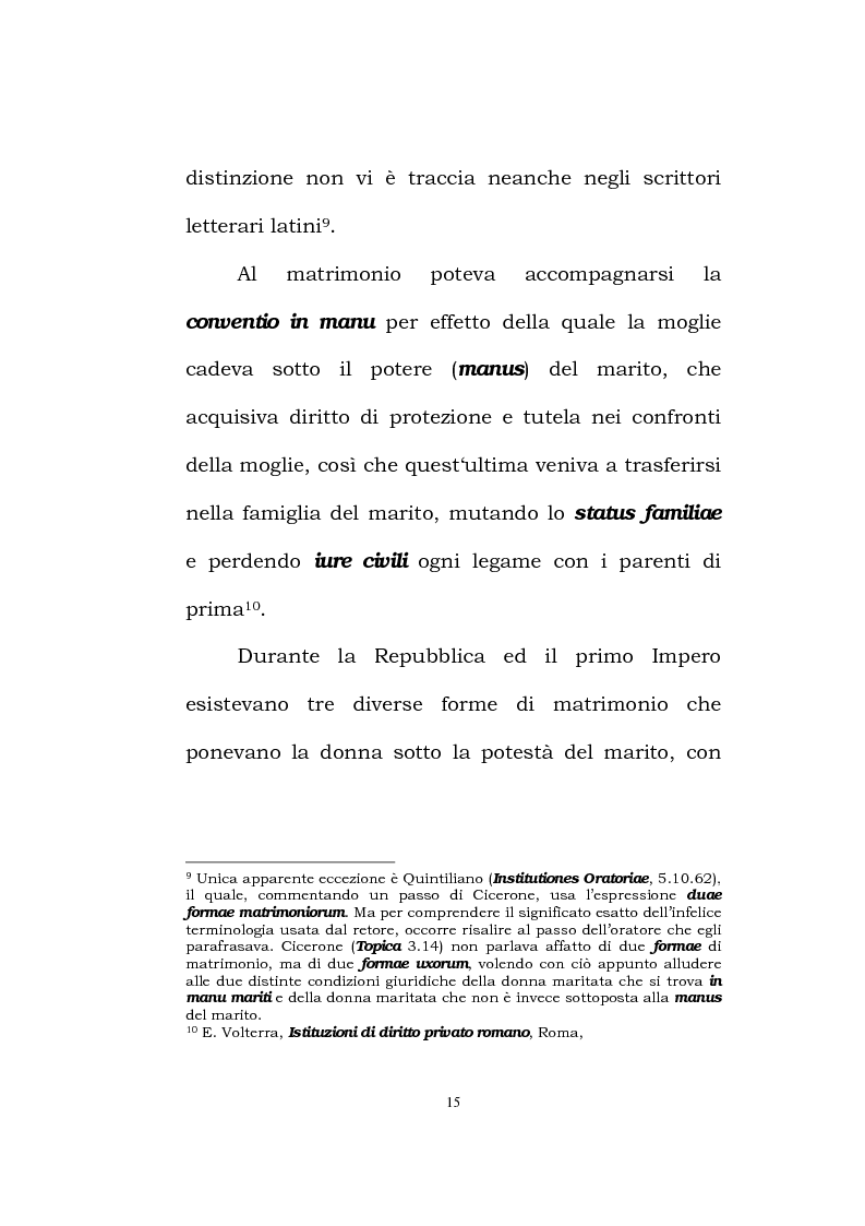 Anteprima della tesi: Il matrimonio romano, Pagina 13