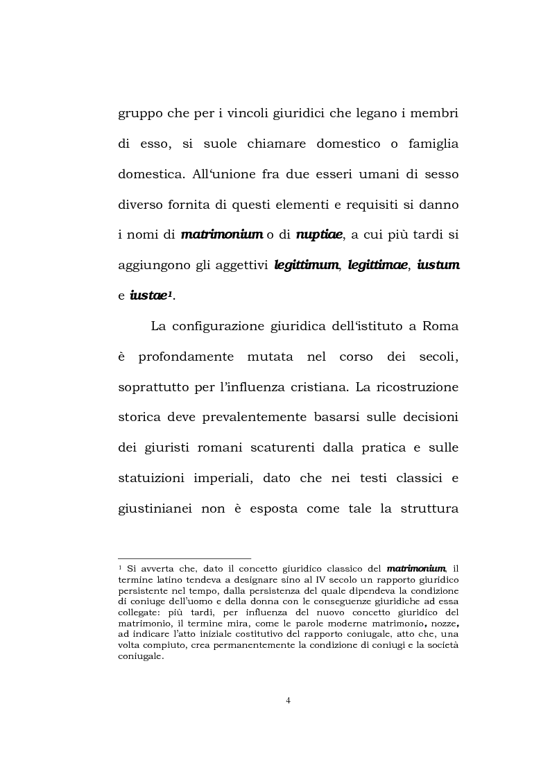 Anteprima della tesi: Il matrimonio romano, Pagina 2