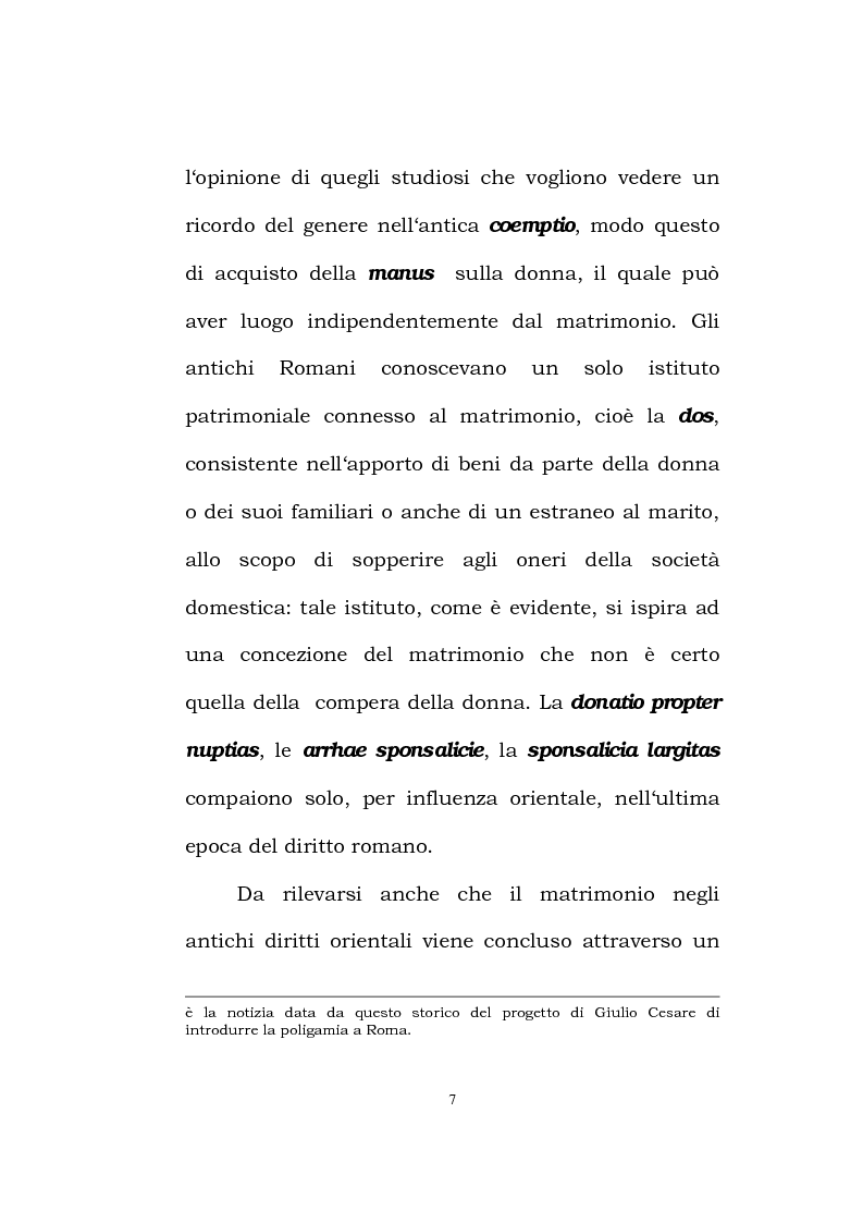Anteprima della tesi: Il matrimonio romano, Pagina 5