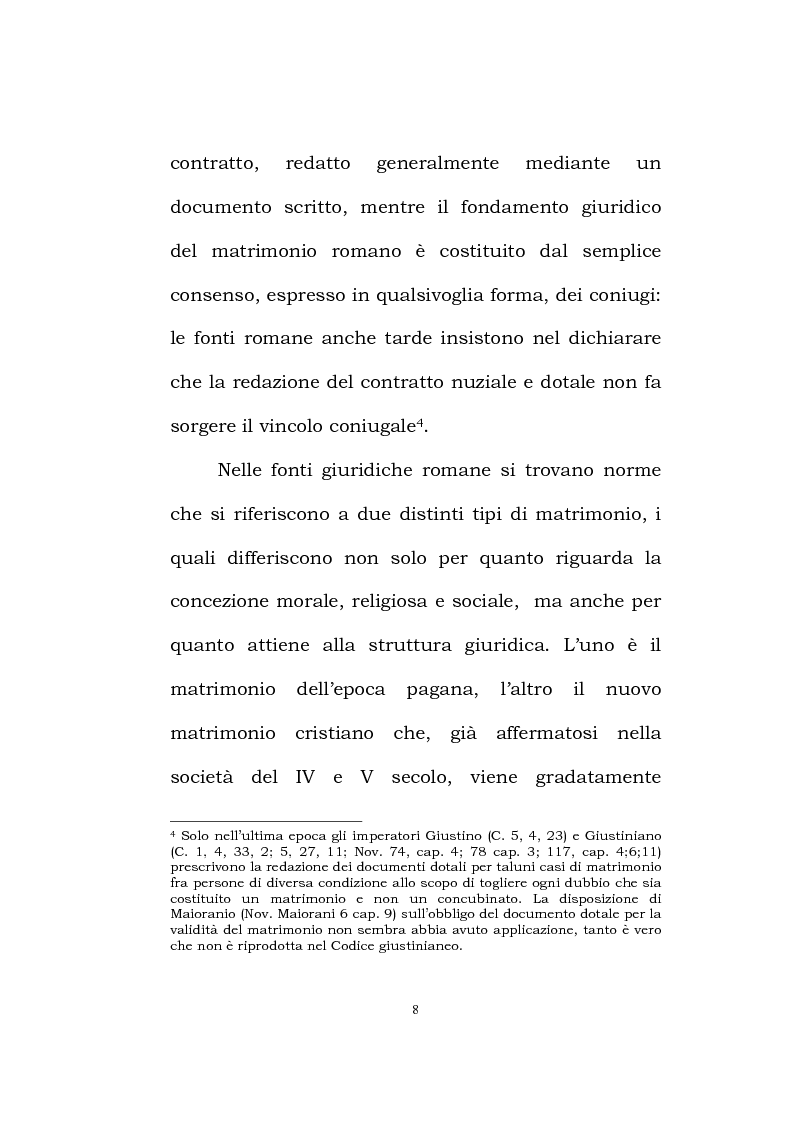 Anteprima della tesi: Il matrimonio romano, Pagina 6