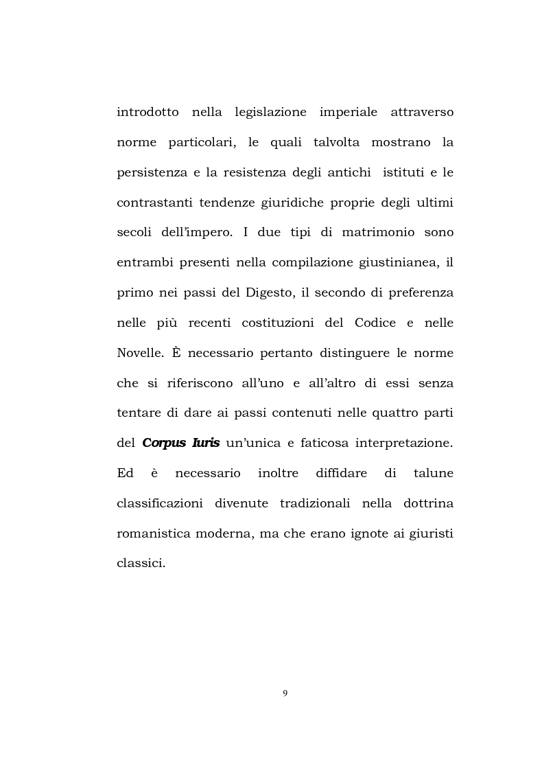 Anteprima della tesi: Il matrimonio romano, Pagina 7