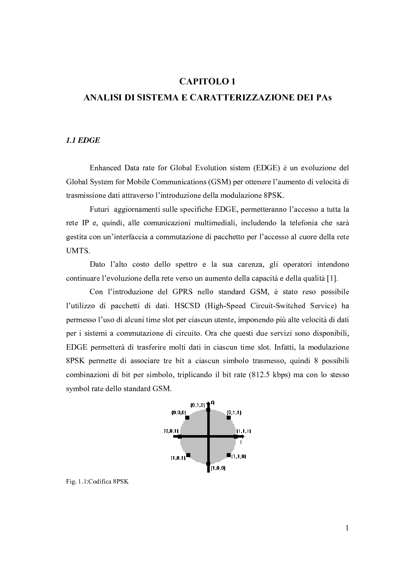 Anteprima della tesi: Progetto di PAs SWITCHING-MODE per applicazioni lineari alla telefonia cellulare 3G, Pagina 5