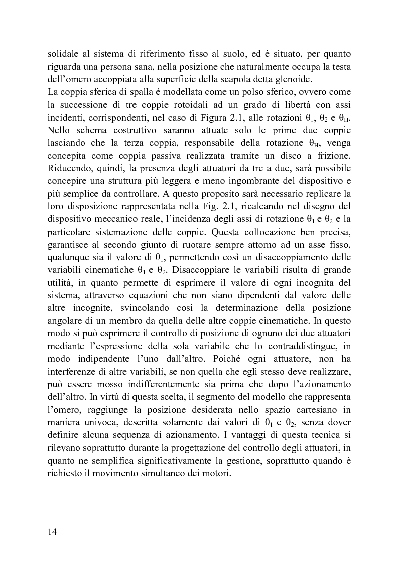 Anteprima della tesi: Progettazione di un meccanismo a due gradi di libertà e architettura ibrida per protesi attiva di spalla, Pagina 9