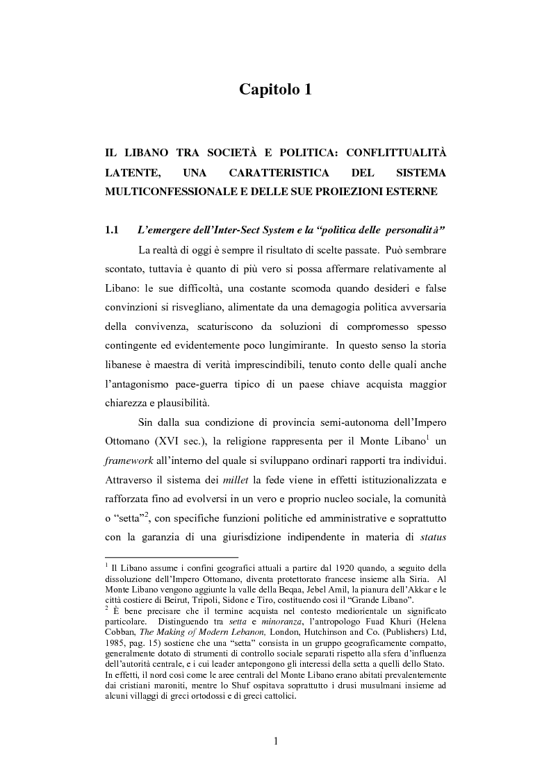 Anteprima della tesi: L'intervento della Forza Multinazionale in Libano nel 1982, Pagina 7