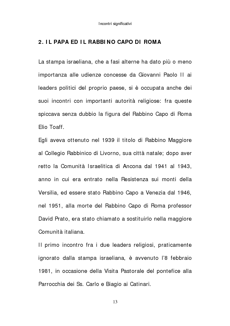 Anteprima della tesi: Il papato di Giovanni Paolo II nella stampa israeliana, Pagina 11