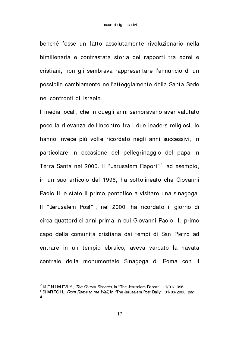 Anteprima della tesi: Il papato di Giovanni Paolo II nella stampa israeliana, Pagina 15