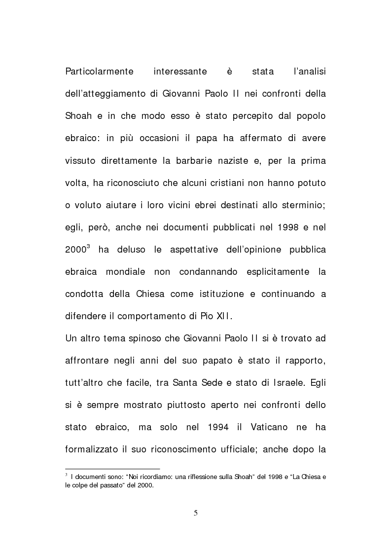 Anteprima della tesi: Il papato di Giovanni Paolo II nella stampa israeliana, Pagina 3