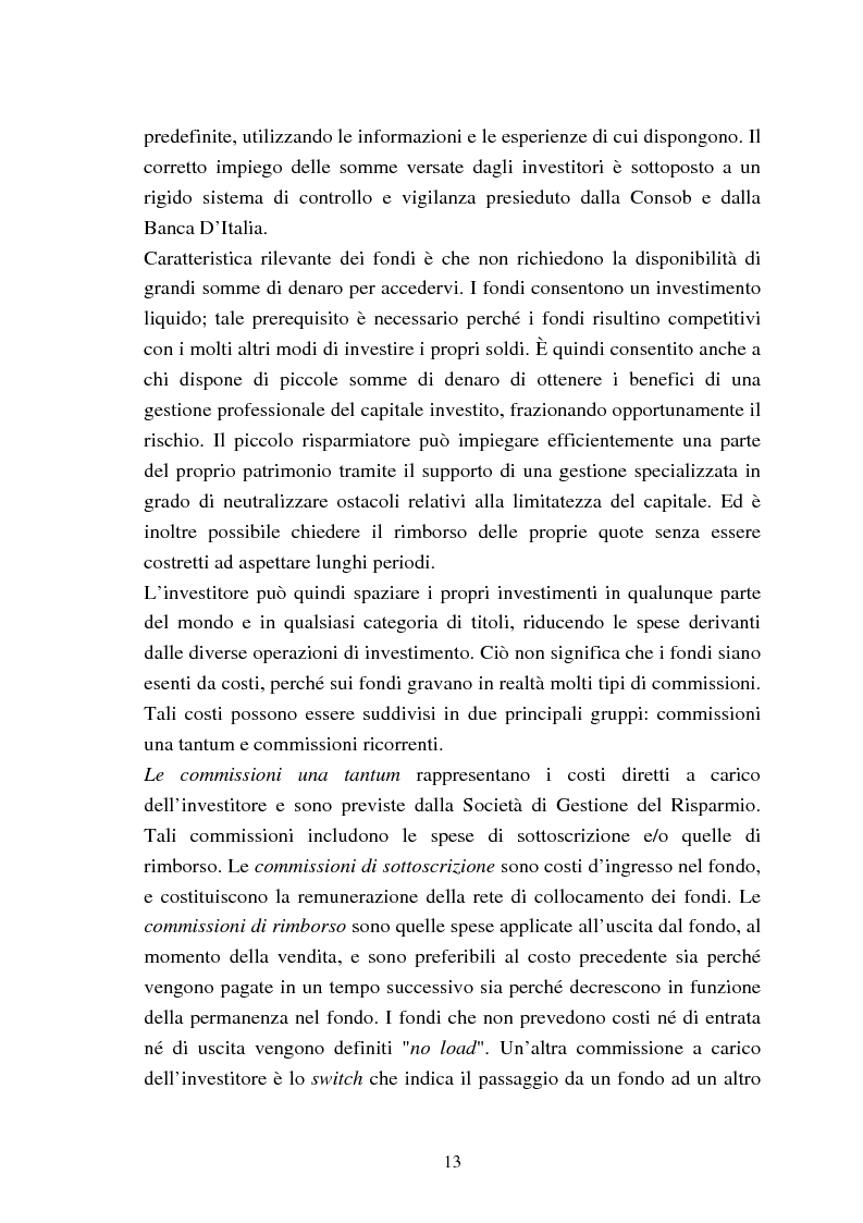 Anteprima della tesi: Fondi comuni azionari e obbligazionari: analisi delle performance, Pagina 10