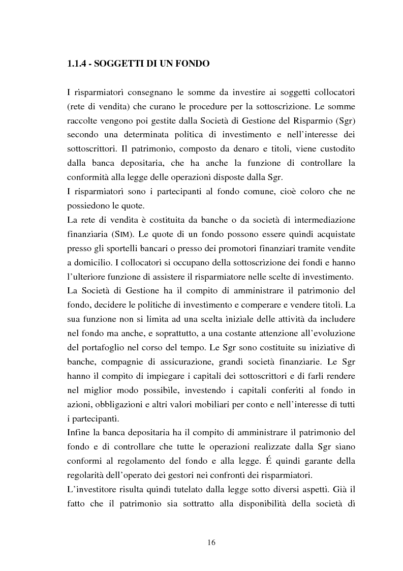 Anteprima della tesi: Fondi comuni azionari e obbligazionari: analisi delle performance, Pagina 13