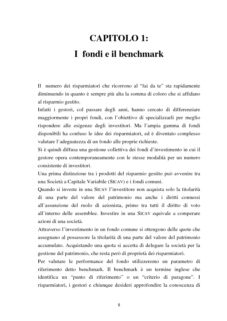 Anteprima della tesi: Fondi comuni azionari e obbligazionari: analisi delle performance, Pagina 5