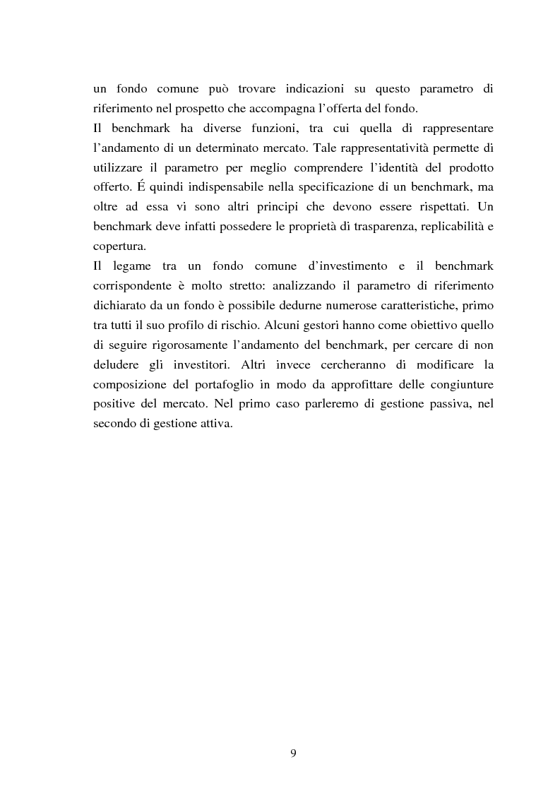 Anteprima della tesi: Fondi comuni azionari e obbligazionari: analisi delle performance, Pagina 6