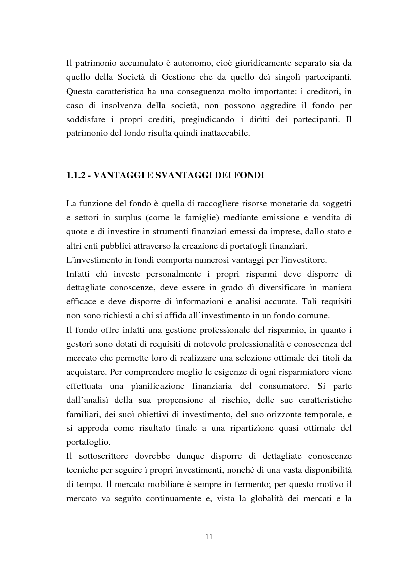 Anteprima della tesi: Fondi comuni azionari e obbligazionari: analisi delle performance, Pagina 8