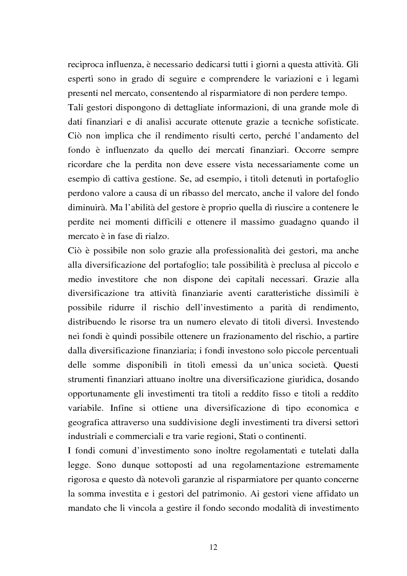Anteprima della tesi: Fondi comuni azionari e obbligazionari: analisi delle performance, Pagina 9
