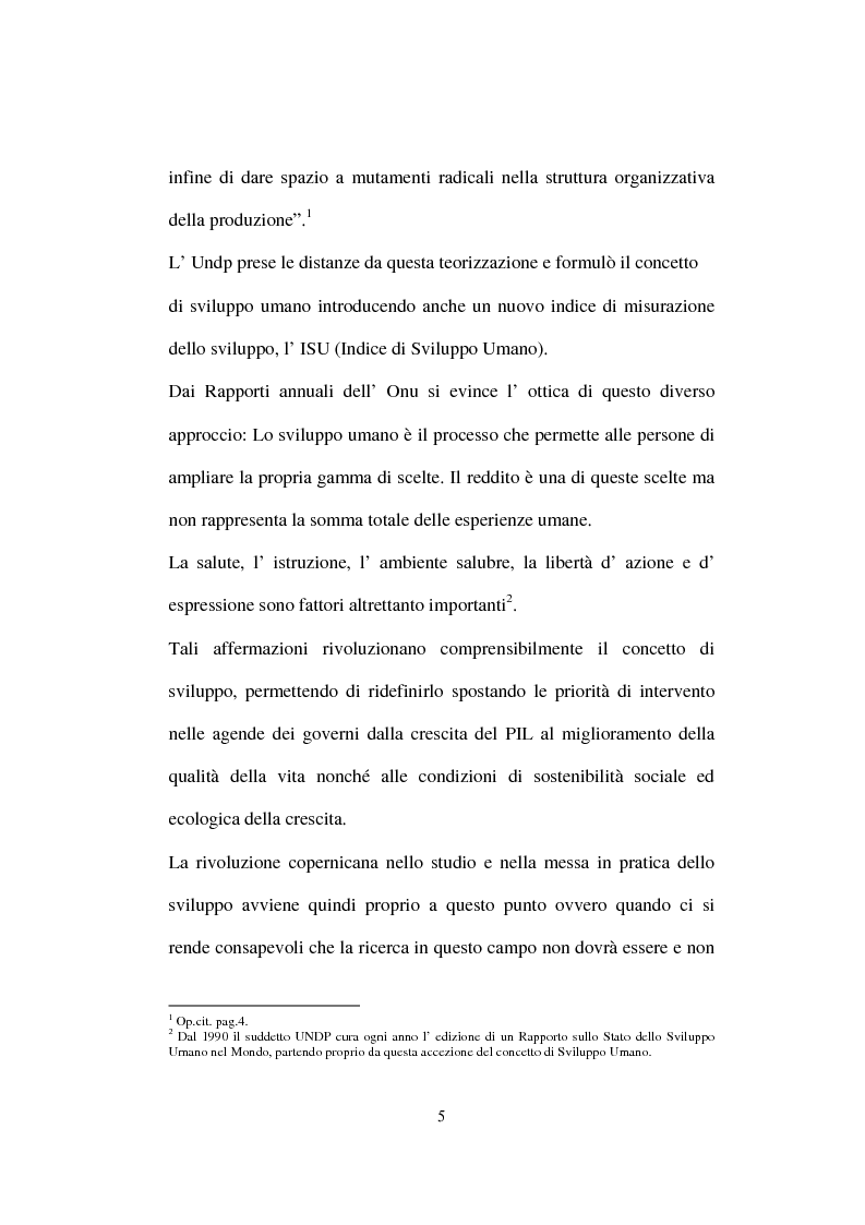 Anteprima della tesi: Lo Sviluppo Umano nei Paesi arabi, Pagina 3
